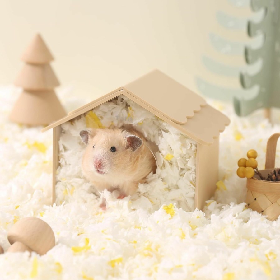 Small Animal tafit | Tafit Hamster Hideout Cute Acrylic Small Animals House Habitats Decor For Dwarf Hamsters, Syrian Hamsters, Gerbils, Hedgehogs, Rats, Mice, Lemmings, Blue