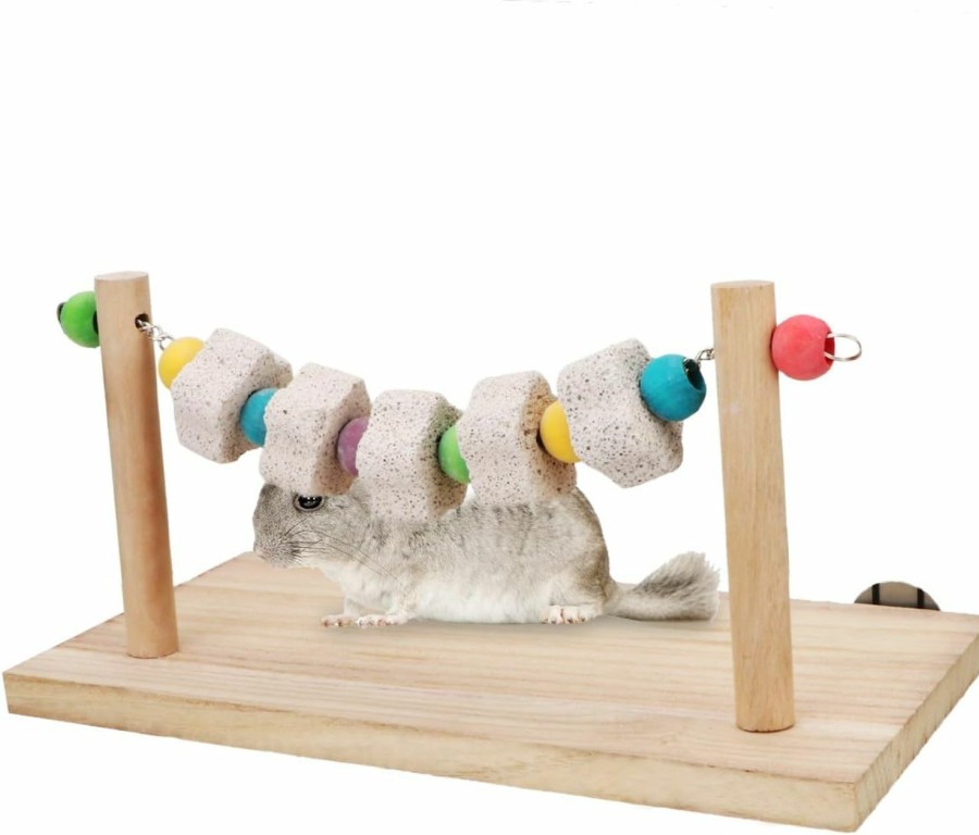 Small Animal Hypeety | Hypeety Wooden Maze Tunnel Toy With Plastic Cover, Small Pet Animals Activity Sport Gerbil Labyrinth Dwarf Hamster Play Toys Maze Tunnel Mice Wooden Funny Toy