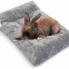 Small Animal Mechpia | Mechpia 17.7\" X 13\" Rabbit Bed Mat, Soft Plush Guinea Pig Blanket Mat Pillow Pad Cuddle Mat Bed For Bunny Guinea Pig Chinchilla Hamster Indoor Cage Floor Sleeping